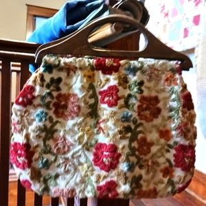 Handcrafted 1970's Carpet Bag